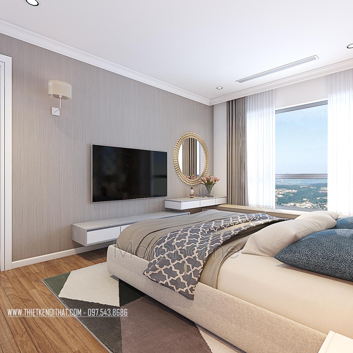 Mẫu thiết kế nội thất phòng ngủ 4 sao đẳng cấp